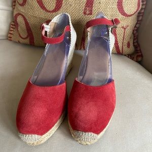 Womens wedges Espadrilles. Made in Spain. Size 8